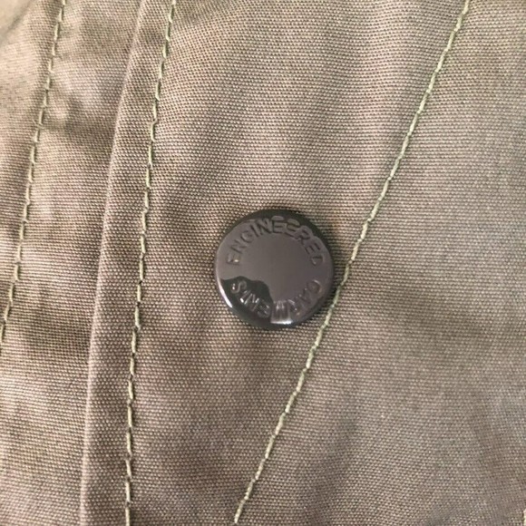 Engineered Garments FWK Women's Large Olive Green Hooded Utility Coat - Picture 5 of 6